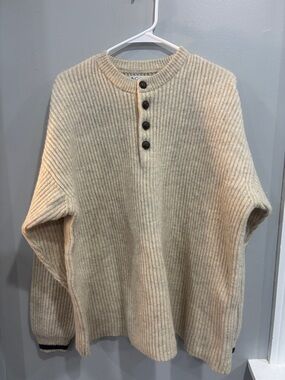 Columbia Sportswear Unisex 100% Wool Pullover Ribbed Made in USA men’s L